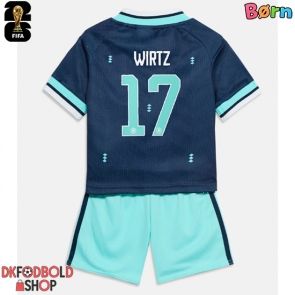 Tyskland Florian Wirtz #17 Udebanesæt Børn VM 2026 Kort ærmer (+ korte bukser)